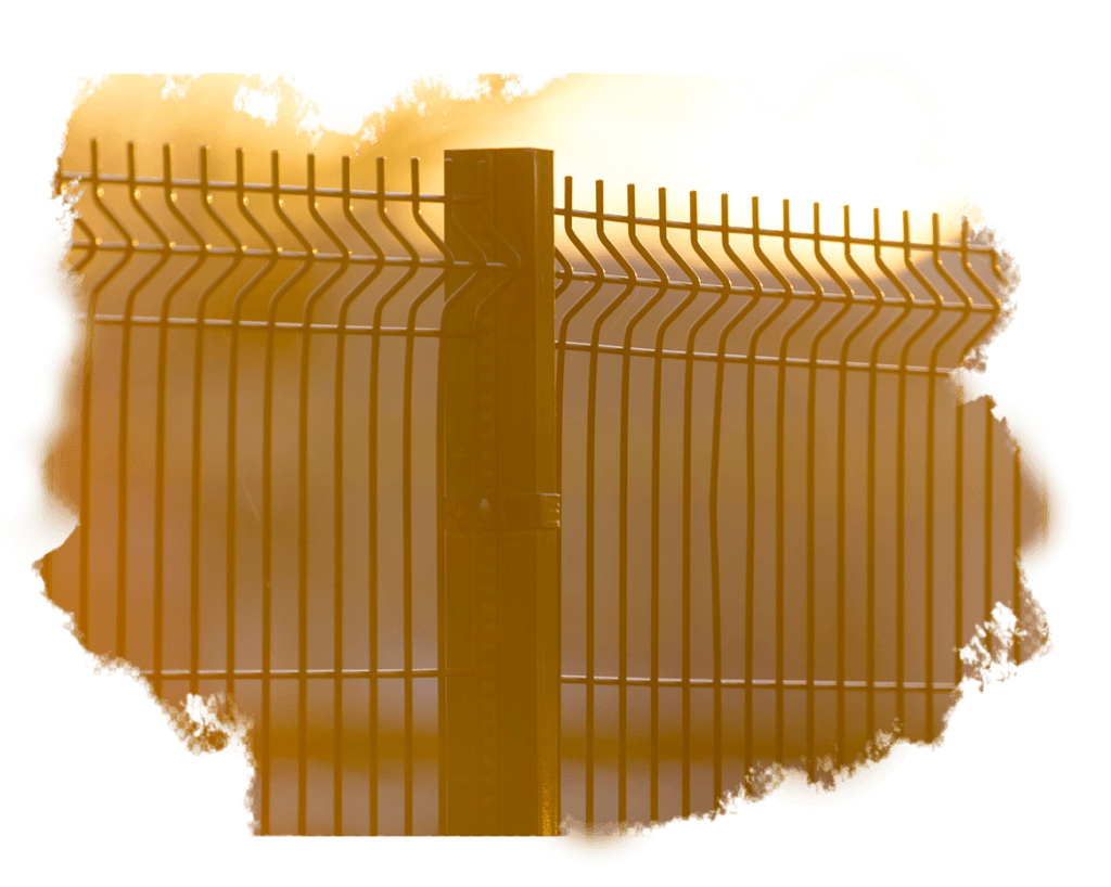 image of v-pressed fence